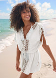 Sleeveless Cover Up Dress Pearl White