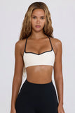 Soft Active Sweetheart Neck Sports Bra in White