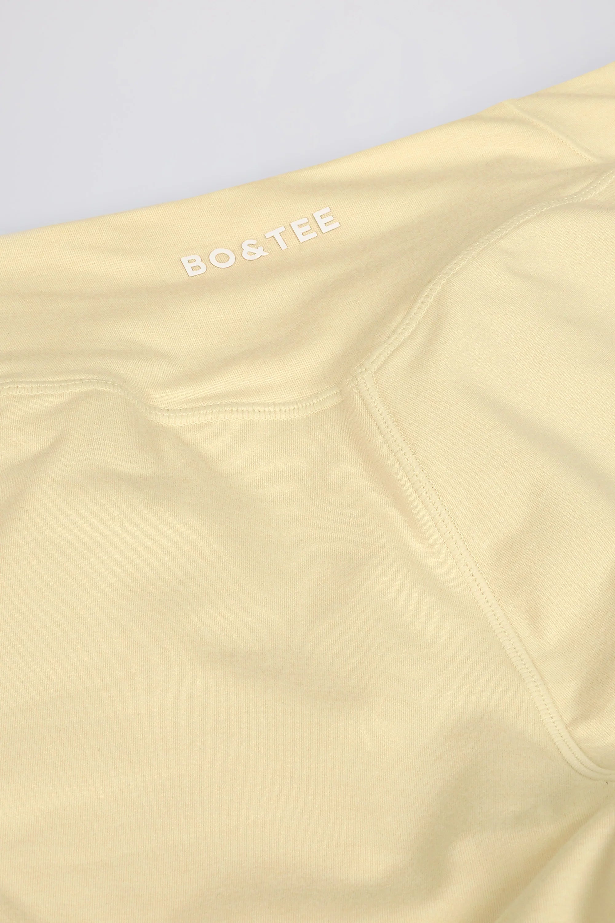 Ruched Mini Shorts in Lemon Marl