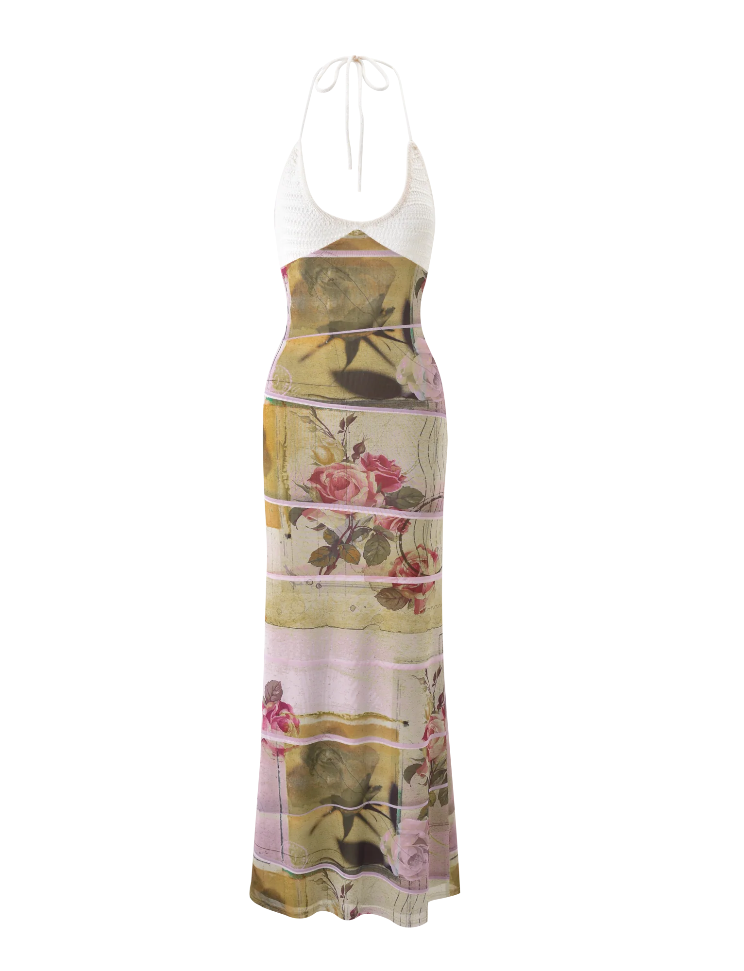 TILLEY MAXI DRESS ROSE POSTCARD