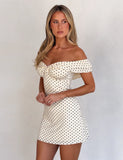 DENALI MINI DRESS CREAM DOT