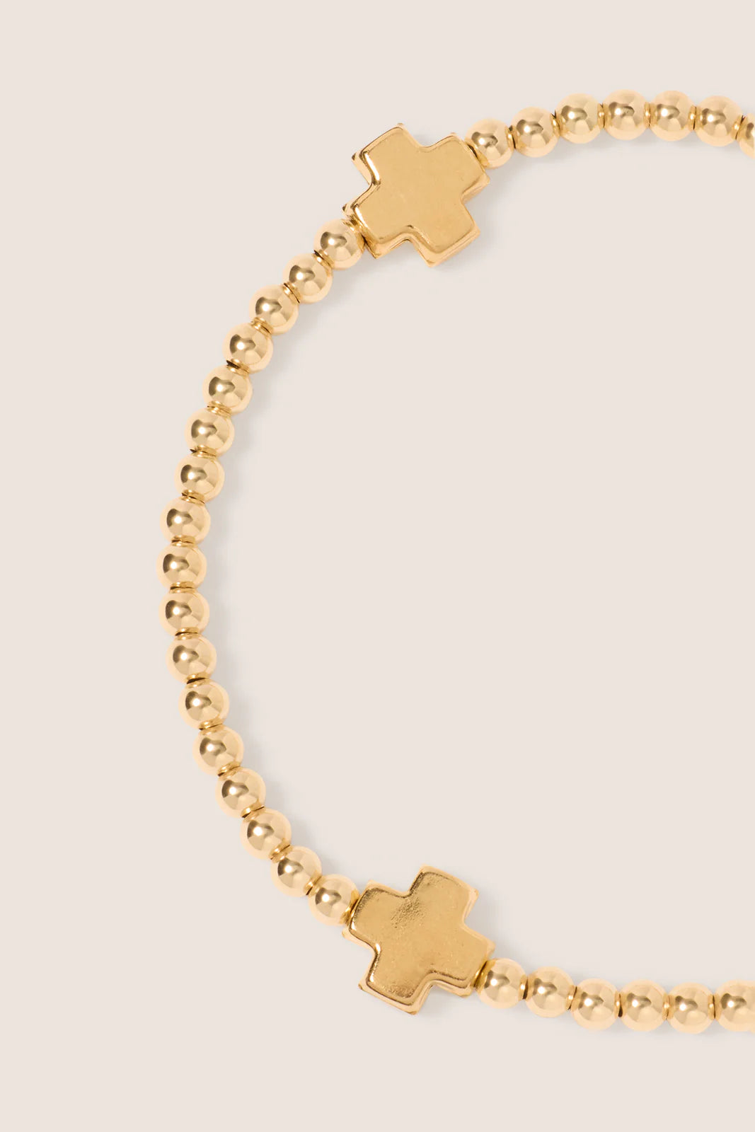 Signature Cross 3mm Gold Bracelet Gold
