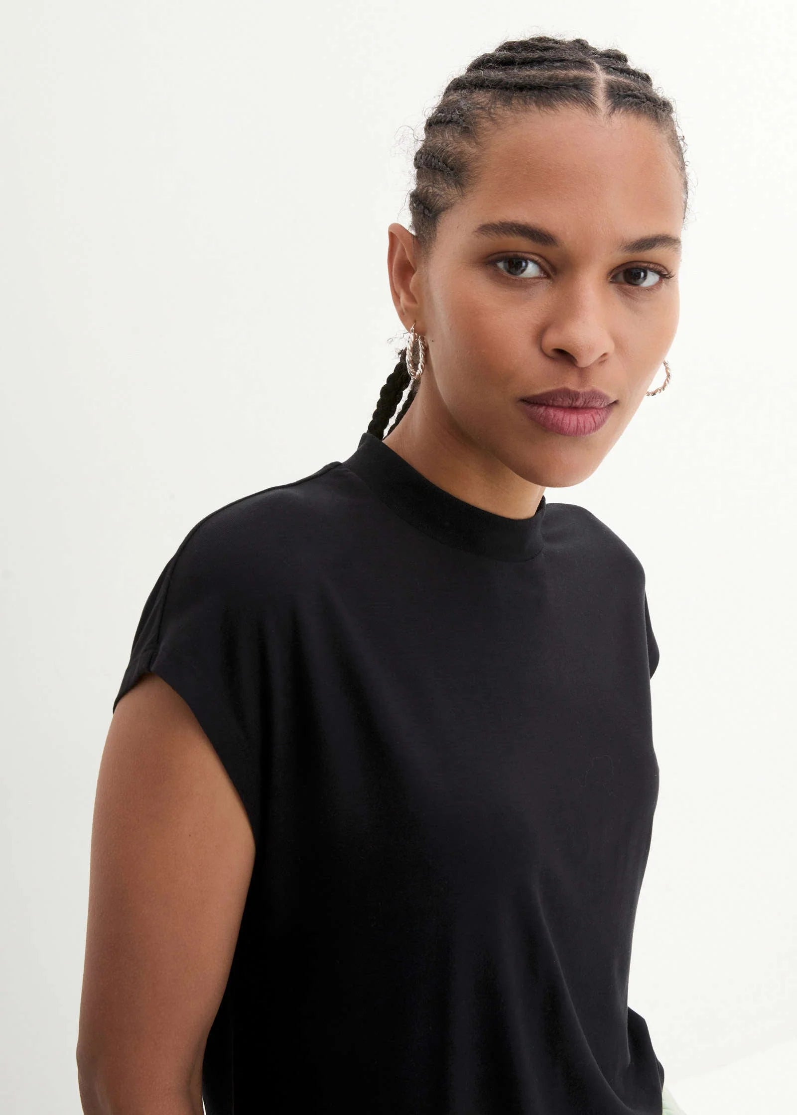 Crew Neck T Shirt Black