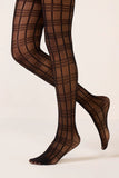 Plaid Net Tights