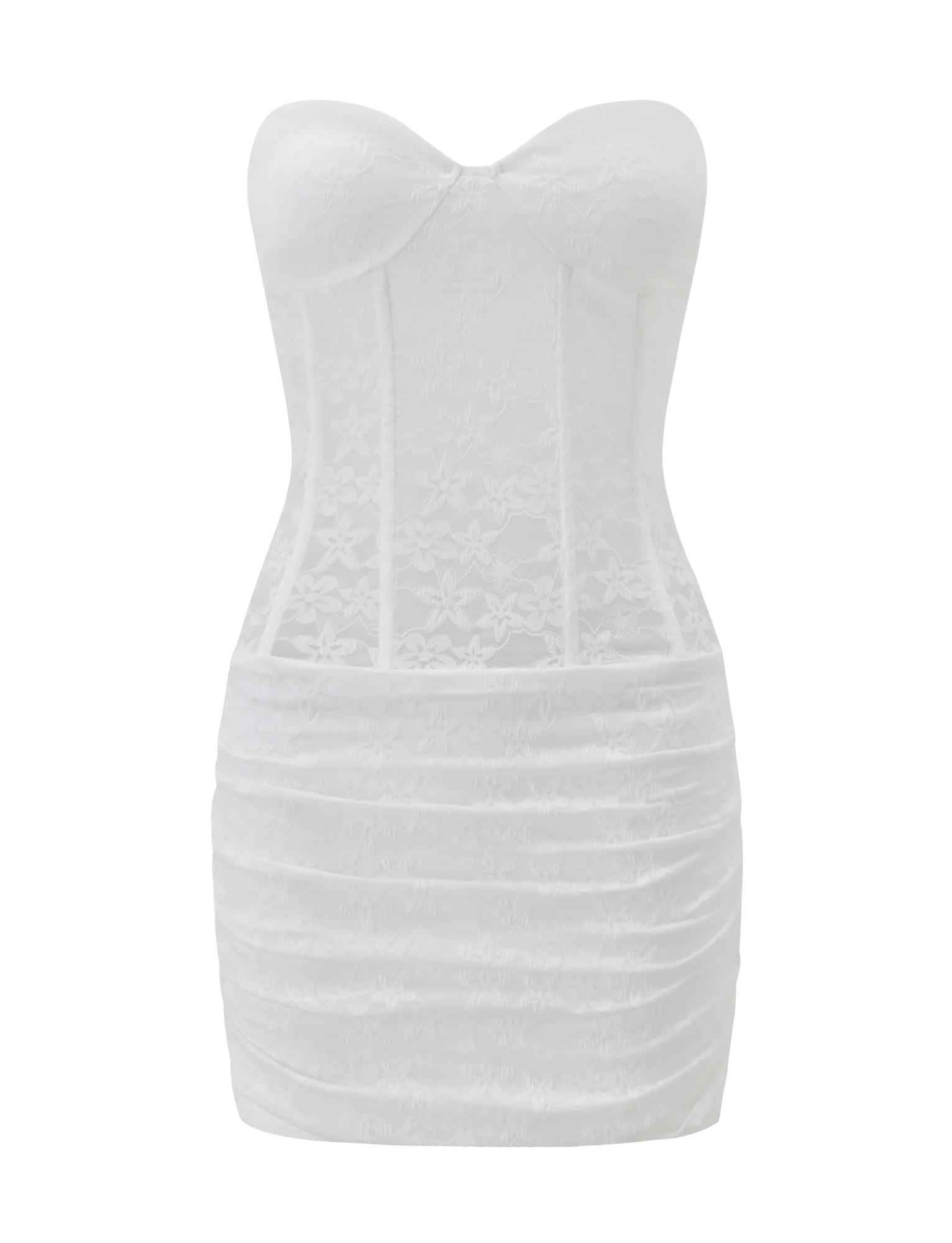 PETRA MINI DRESS WHITE LACE