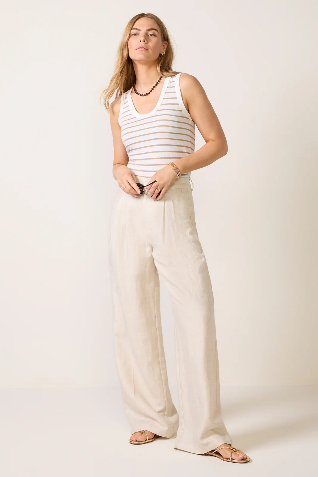 Khara Jersey Stripe Tank