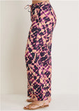 Linen Wide Leg Pants Desert Tie Dye
