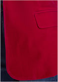 Velvet Blazer Red