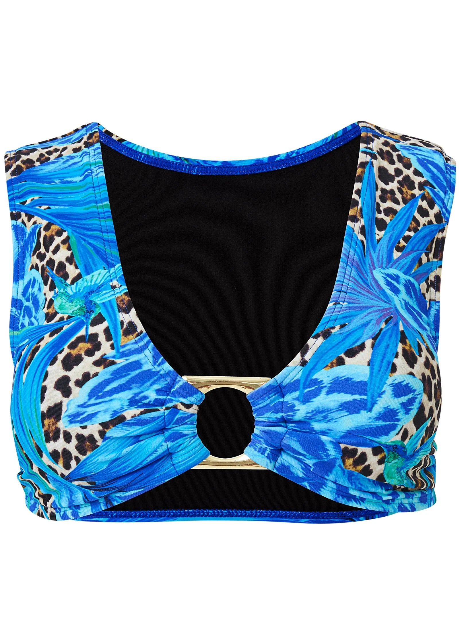 Cap Sleeve Bikini Top Jungle Canopy