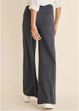 Diana Wide Leg Pants Heather Grey Cream