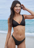 Malibu Cheeky Bikini Bottom Black Beauty