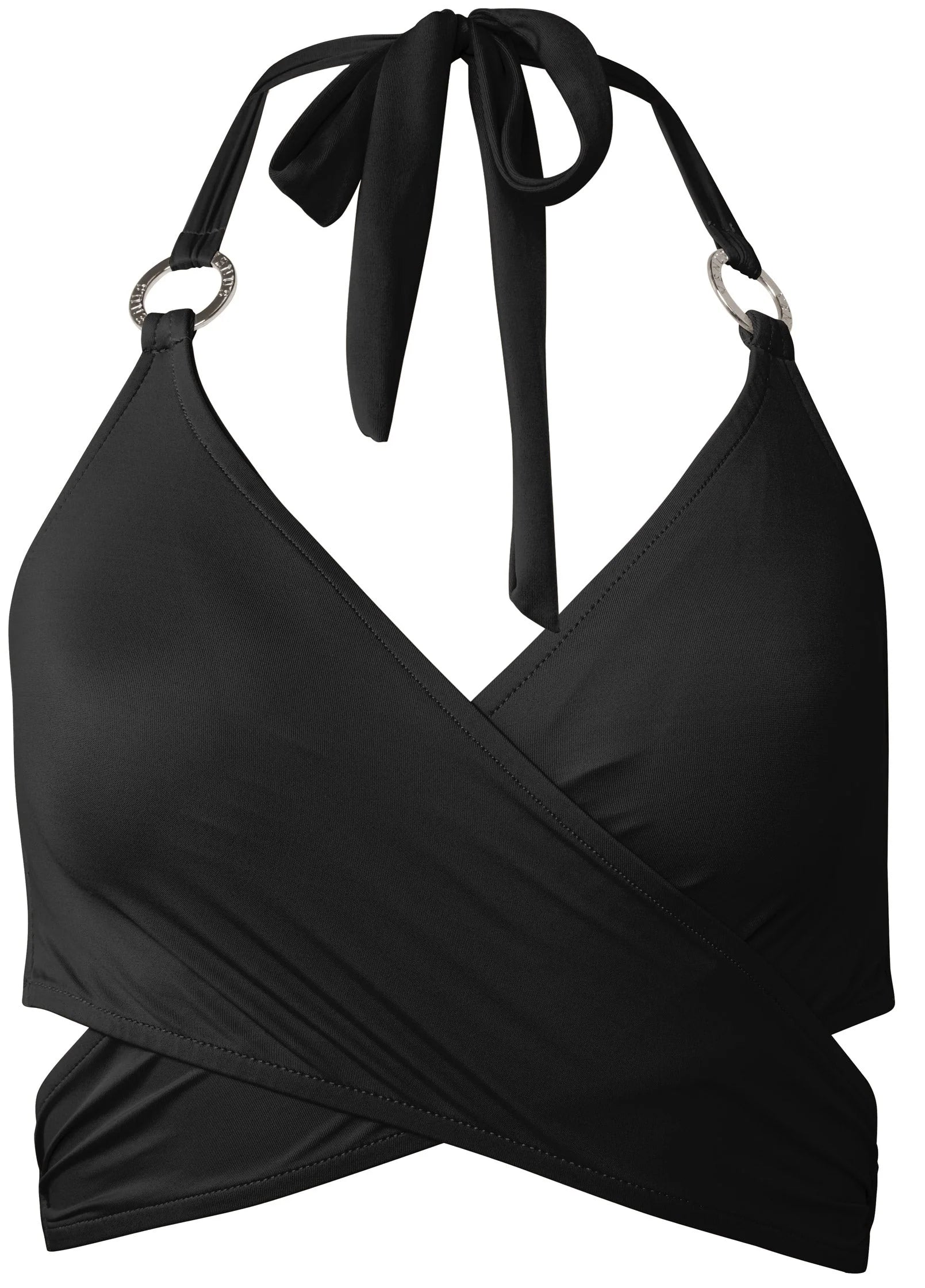 Laguna Wrap Underwire Top Black Beauty