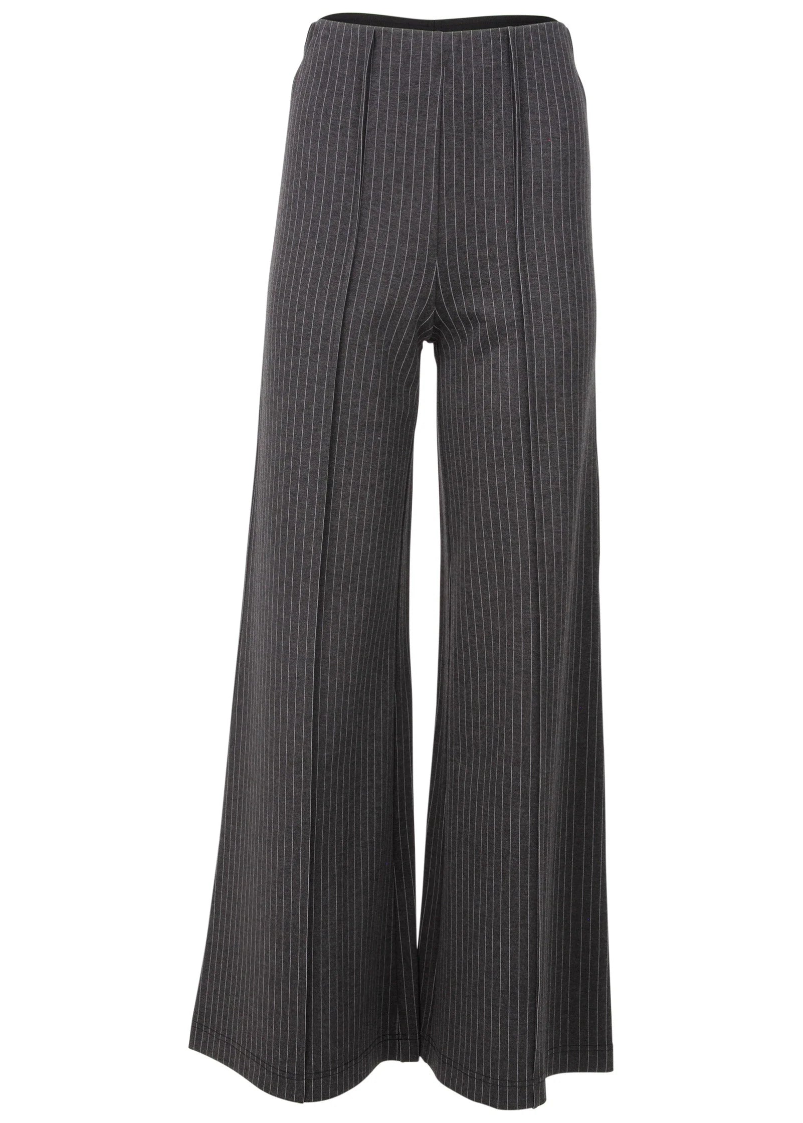 Diana Wide Leg Pants Heather Grey Cream