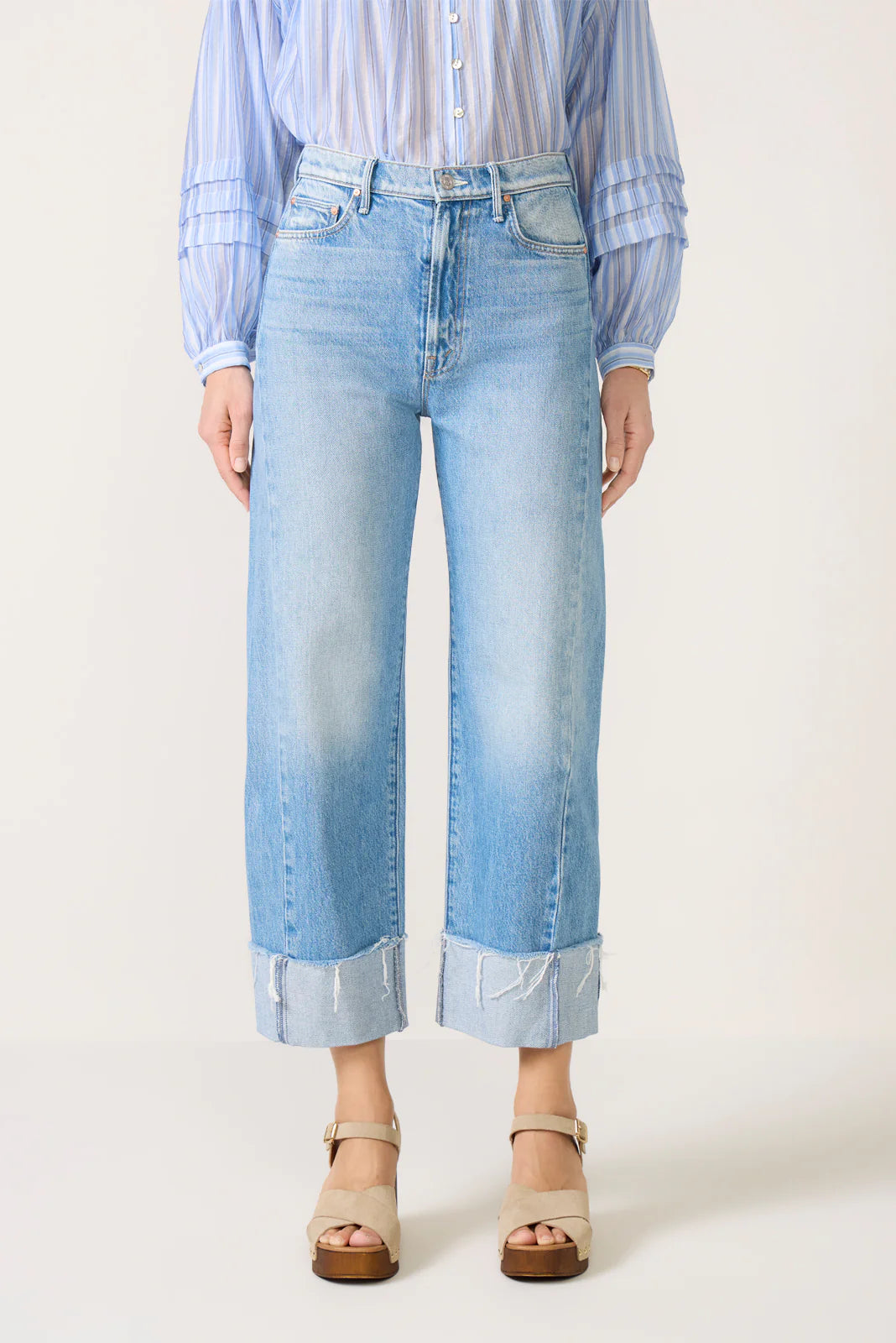 The Half Pipe Ankle Cuff Fray Boyfriend Jean