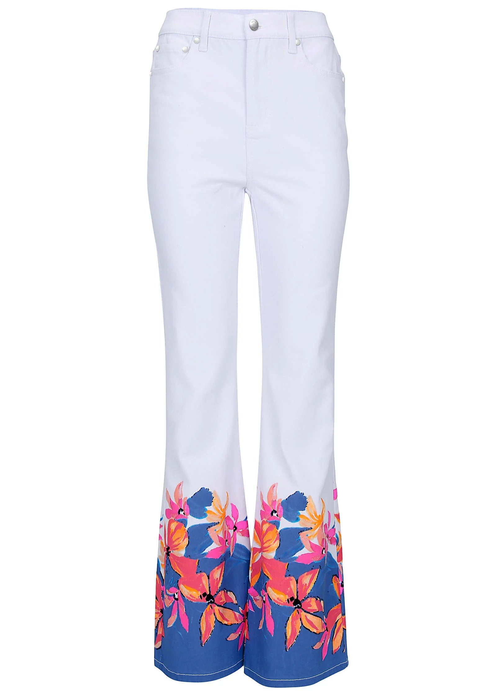Flower Printed Modern Flare Flower Wave