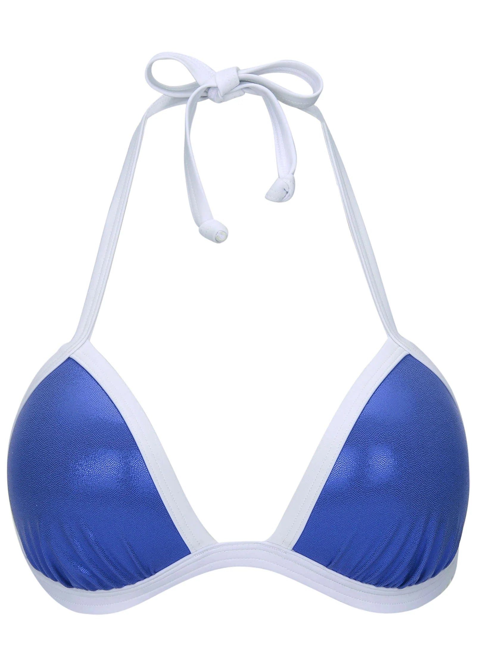 Liquid Leather Santa Cruz Push Up Triangle Top Blue White