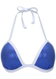 Liquid Leather Santa Cruz Push Up Triangle Top Blue White