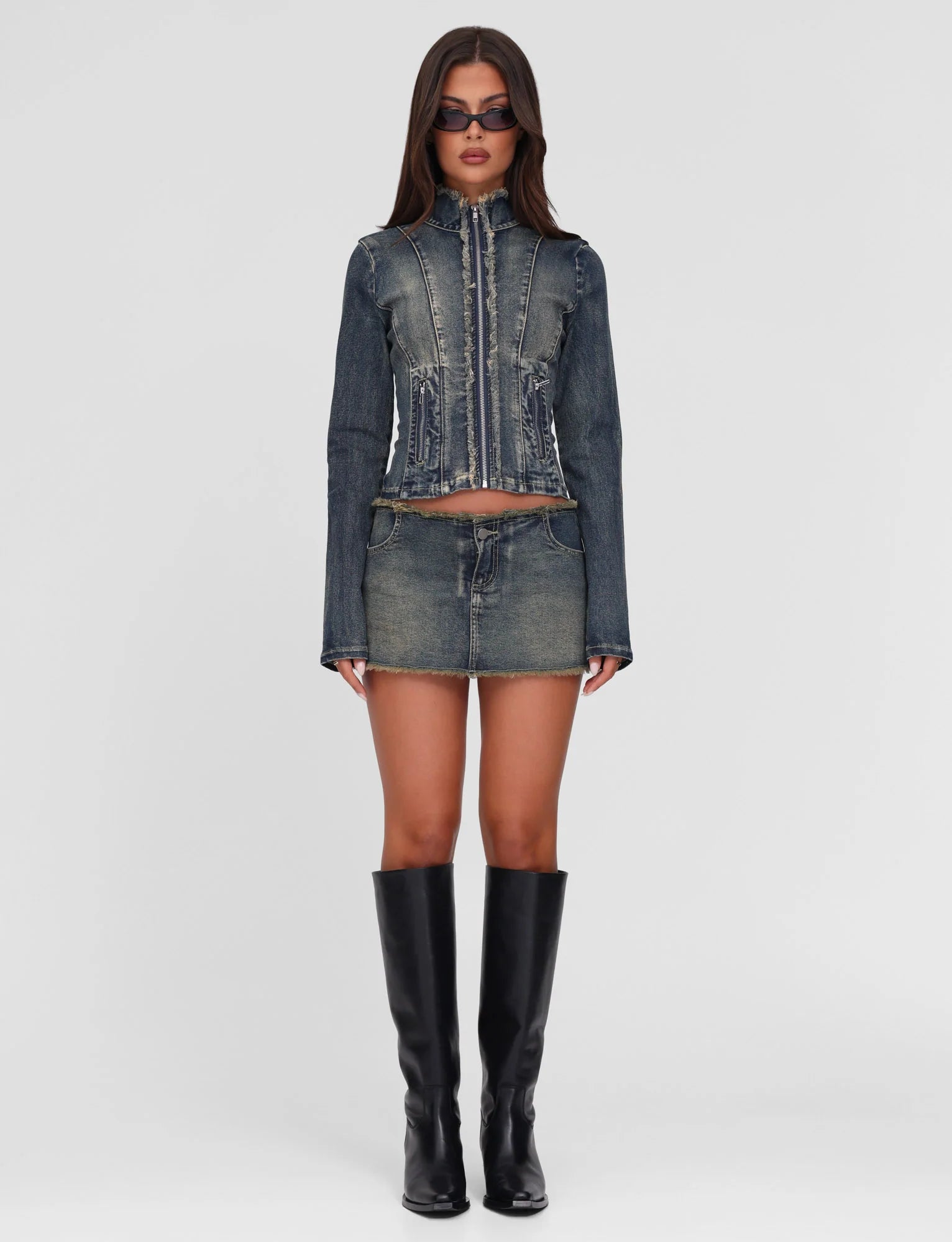 OPHELIE JACKET BLUE DENIM BLUE DENIM