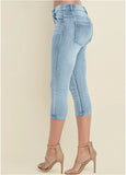 Cindy Capri Jeans Light Wash