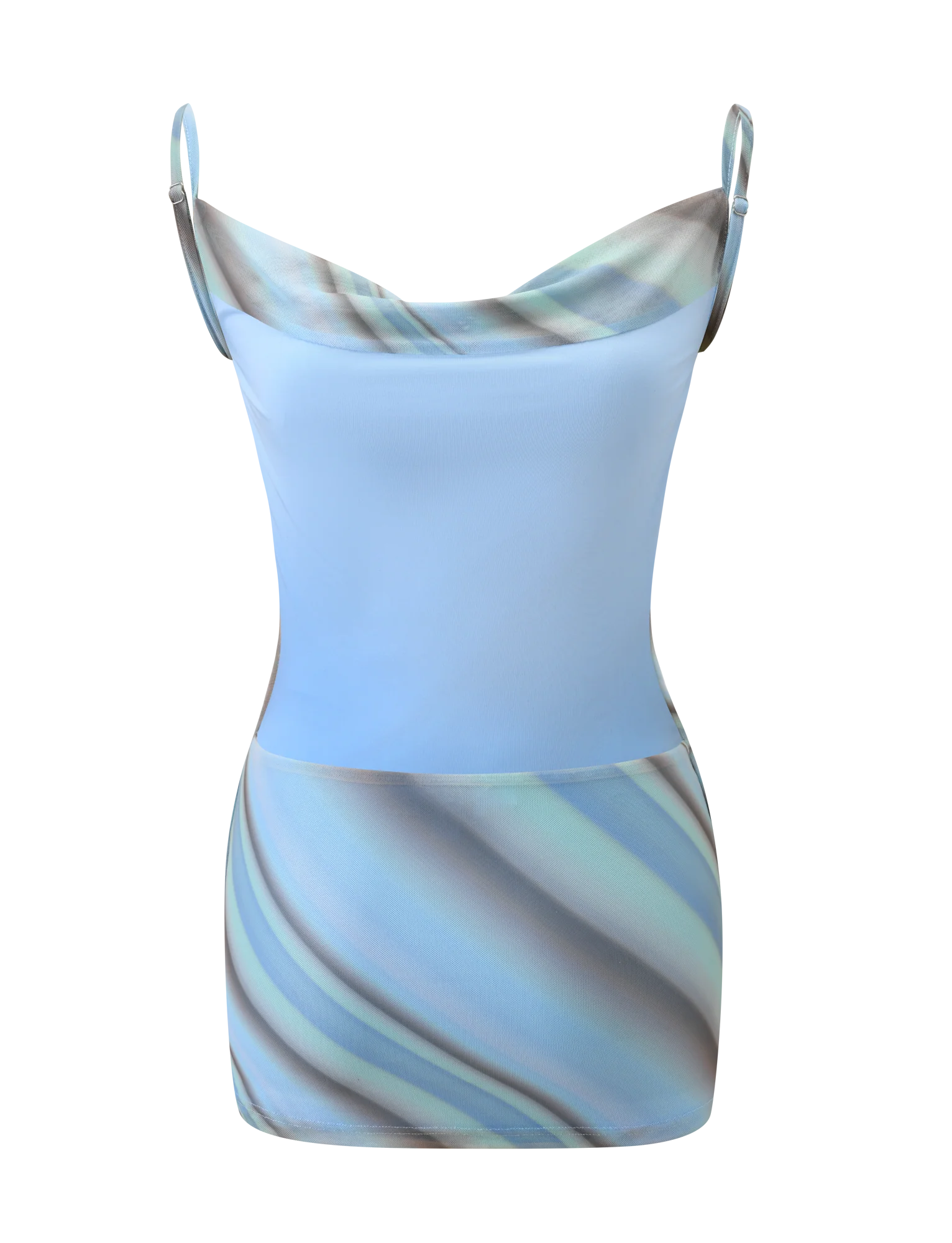 MORANA MESH MINI DRESS MULTISTRIPE