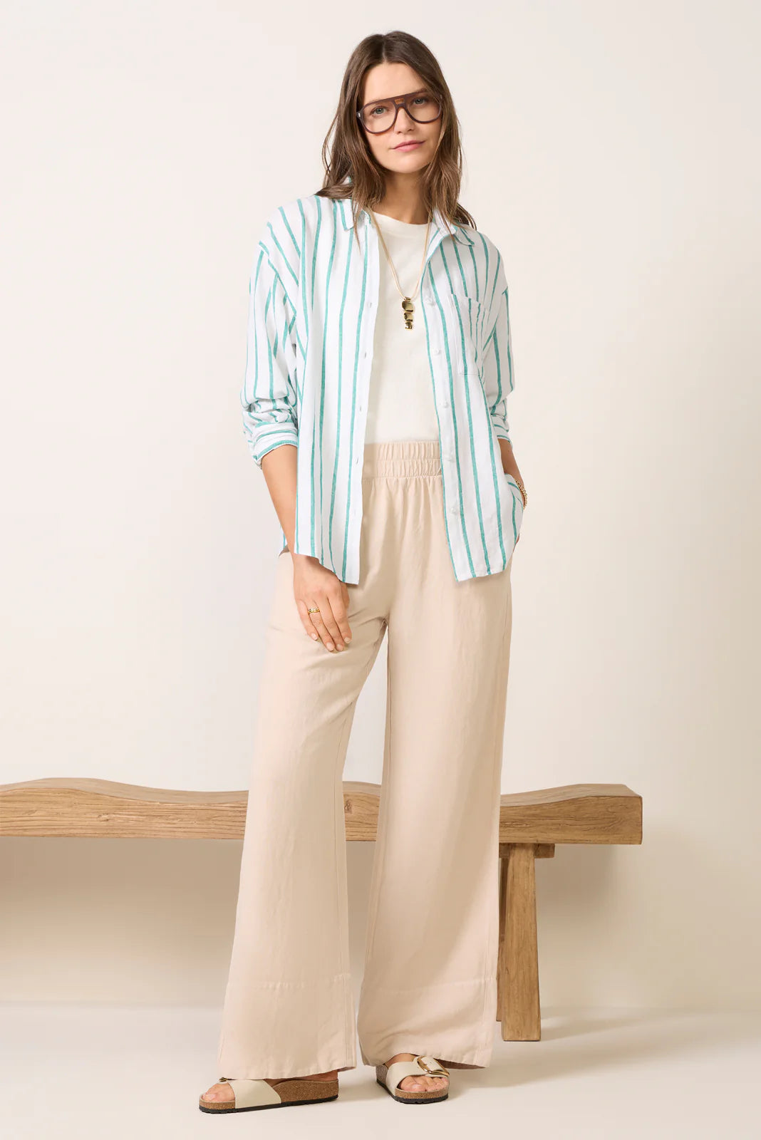 The Perfect Striped Button Up