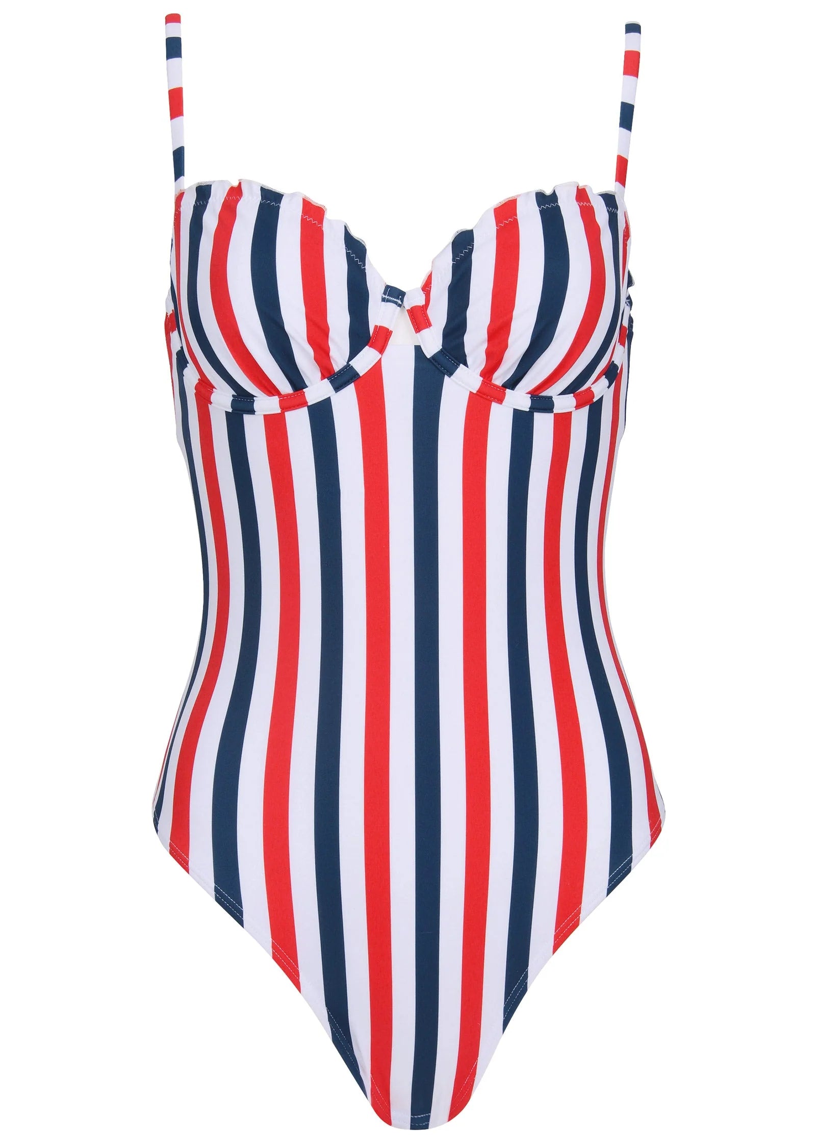 Bermuda Underwire Swimsuit Americana Stripe Large