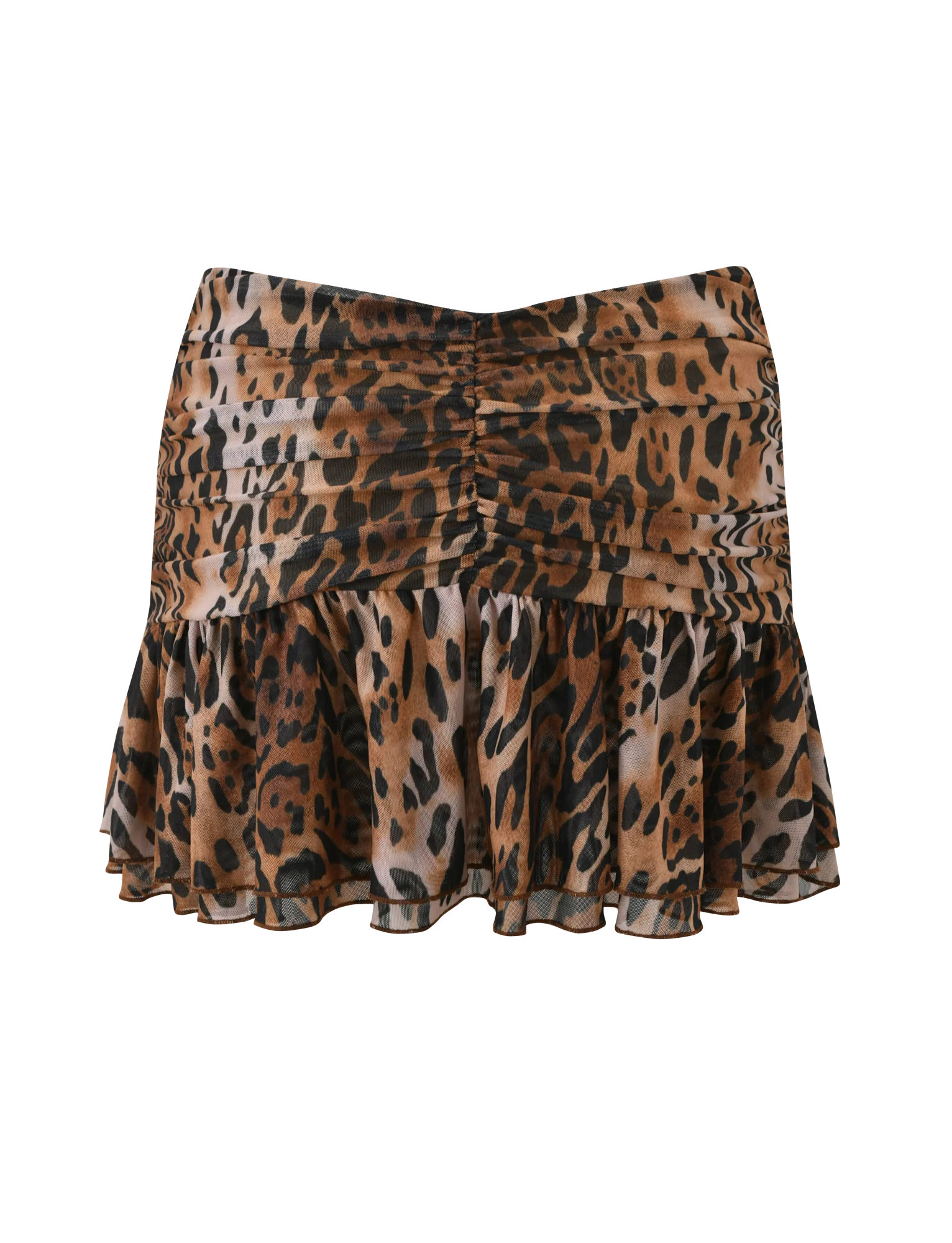 AZALEA TWIST MINI SKIRT LEOPARD
