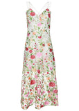 Sheer Embroidered Maxi White Multi