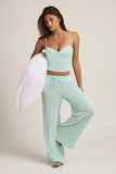 Modal Mid Rise Pyjama Trousers in Mint