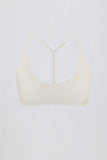 Soft Active Racerback Sports Bra in Oat