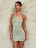 OPELI DRESS GREEN GREEN SPARKLE