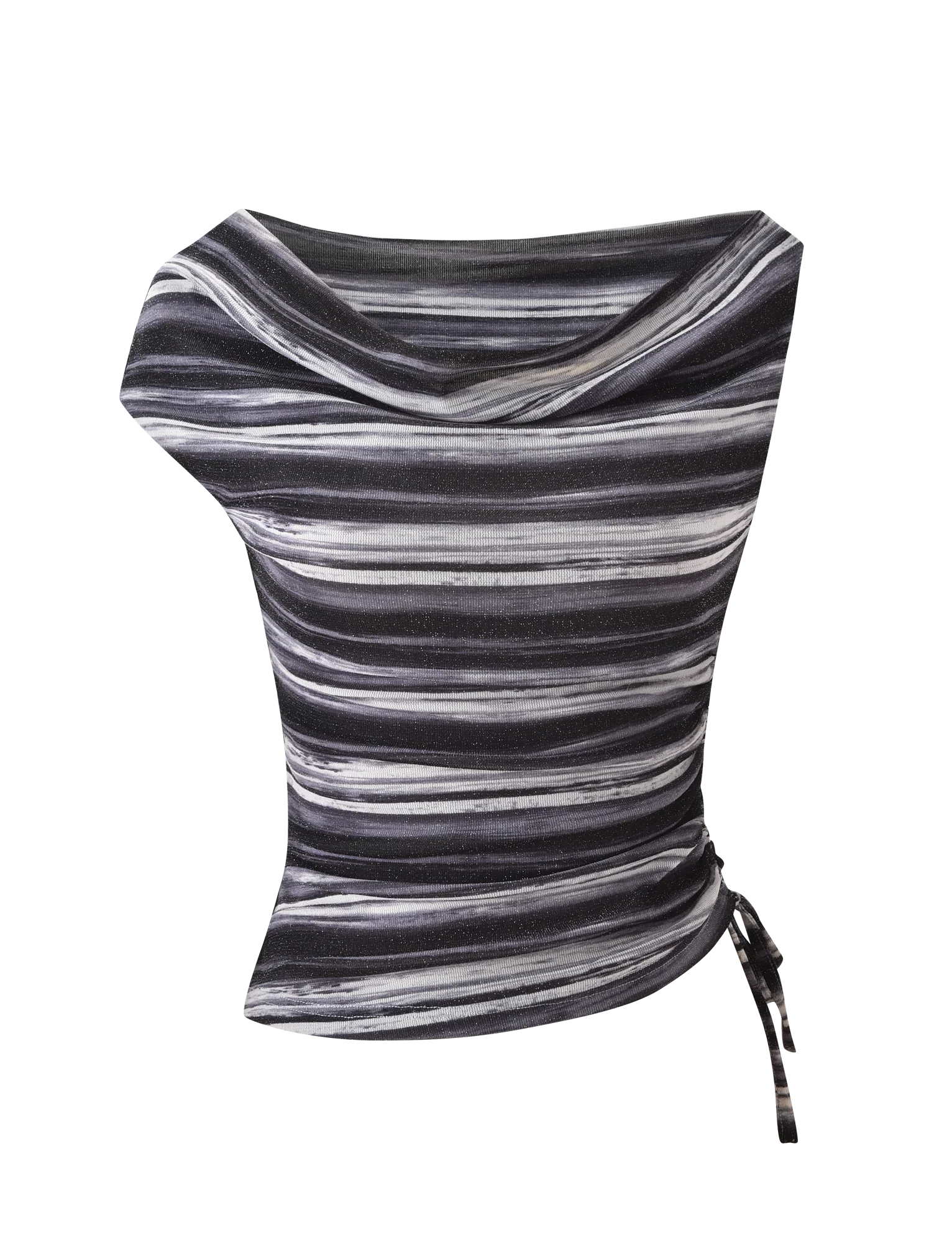 BRAELYN TOP GREY STRIPE