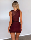 AZELMA DRESS BROWN