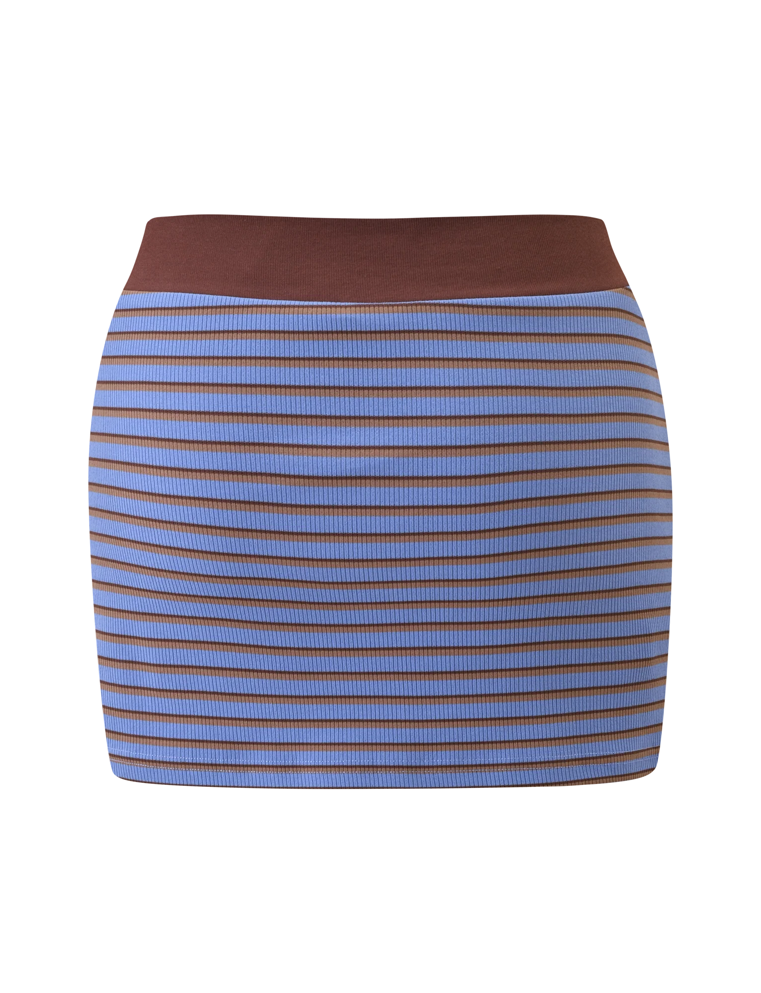 KAYDIN SKORT BLUE AND BROWN STRIPE