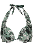 Marilyn Push Up Bikini Top Sketchy Palms