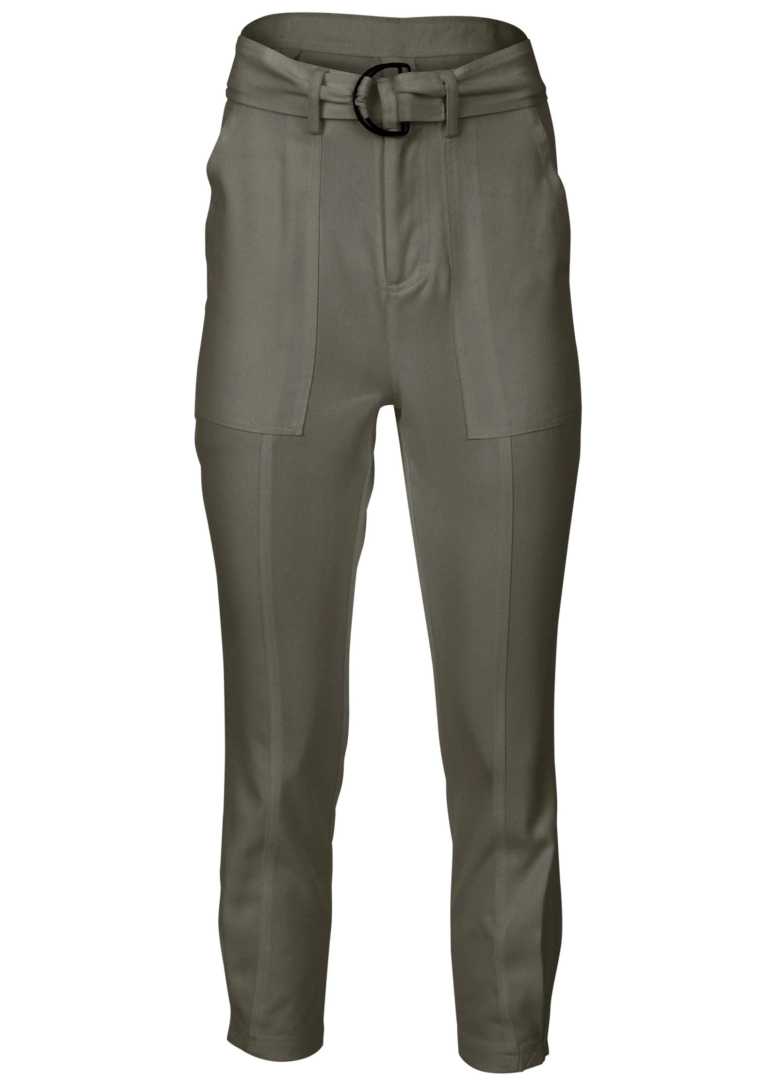 Relaxed Twill Straight Pant Olive