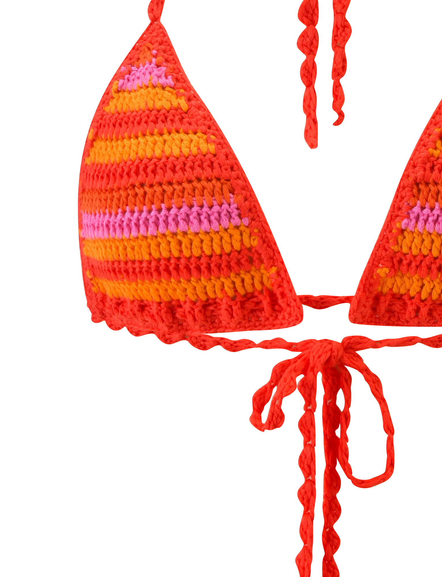 CORA BIKINI TOP 20 SUNSET TROPICAL STRIPE
