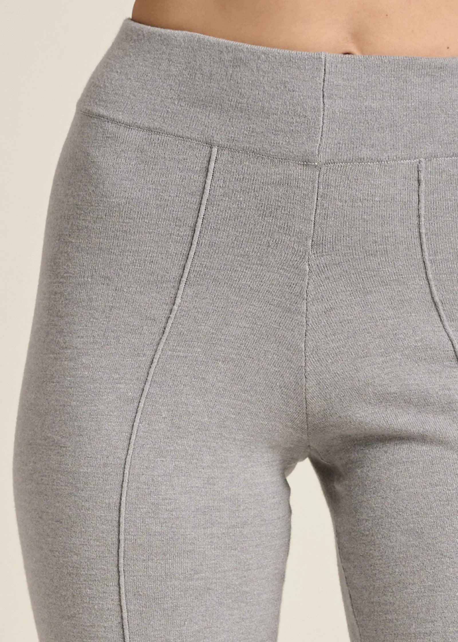 Knit Pants Heather Grey