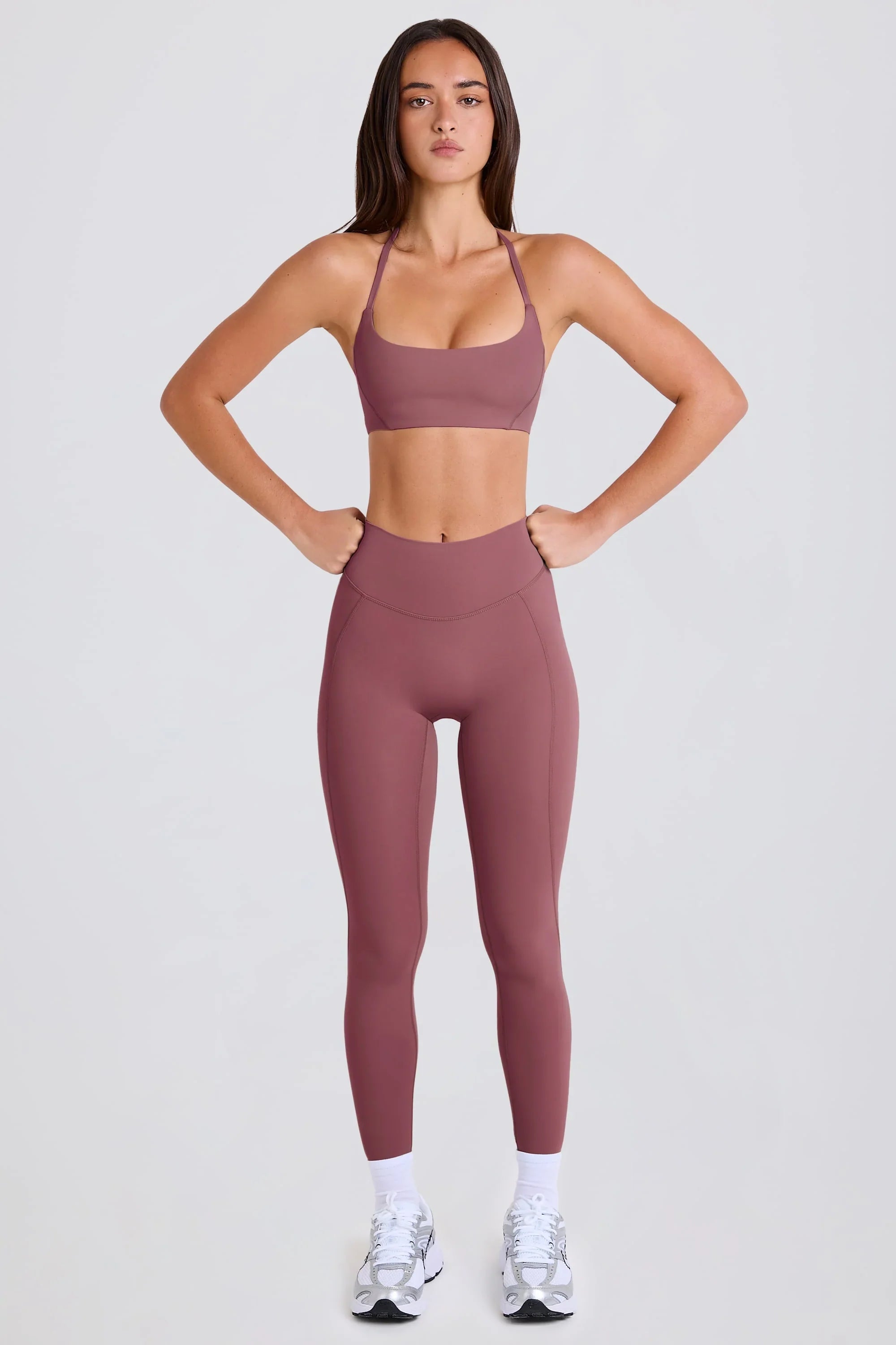 High Waist Leggings in Acai
