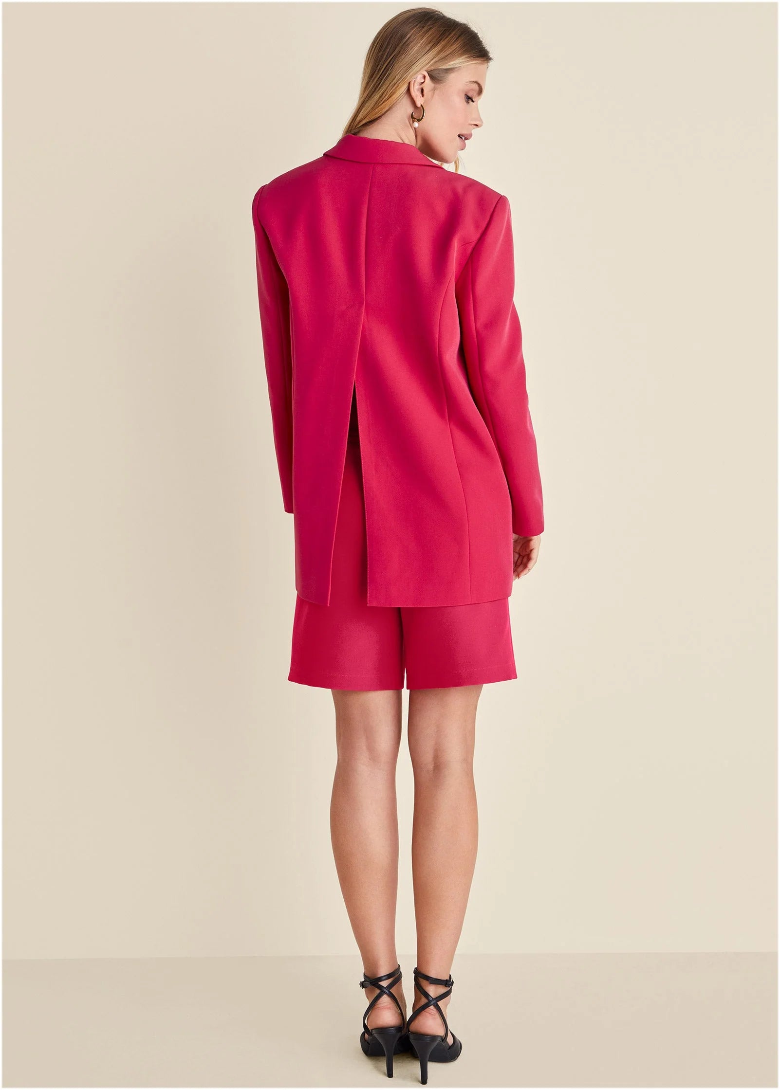 Oversized Blazer Dark Pink