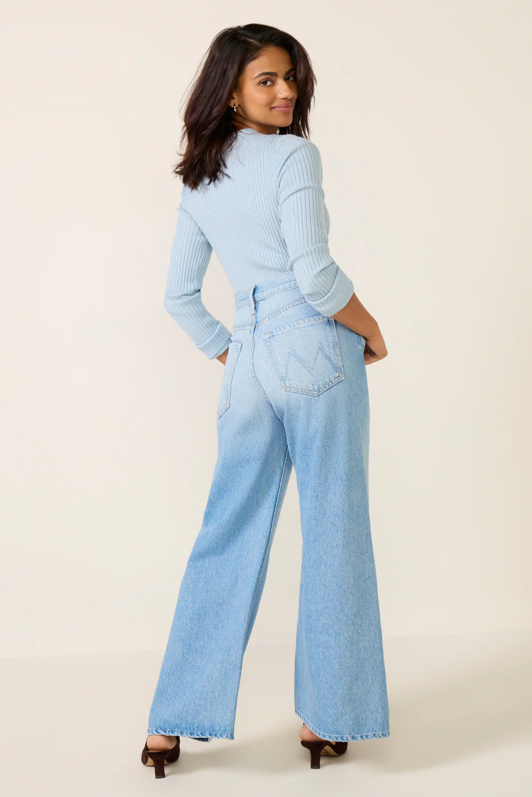 Petite Lil Lemon Twist Sneak Wide Leg Jean