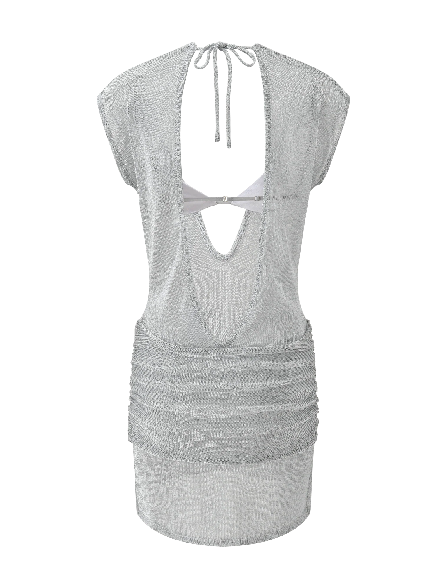 ZOSIA MINI DRESS SILVER