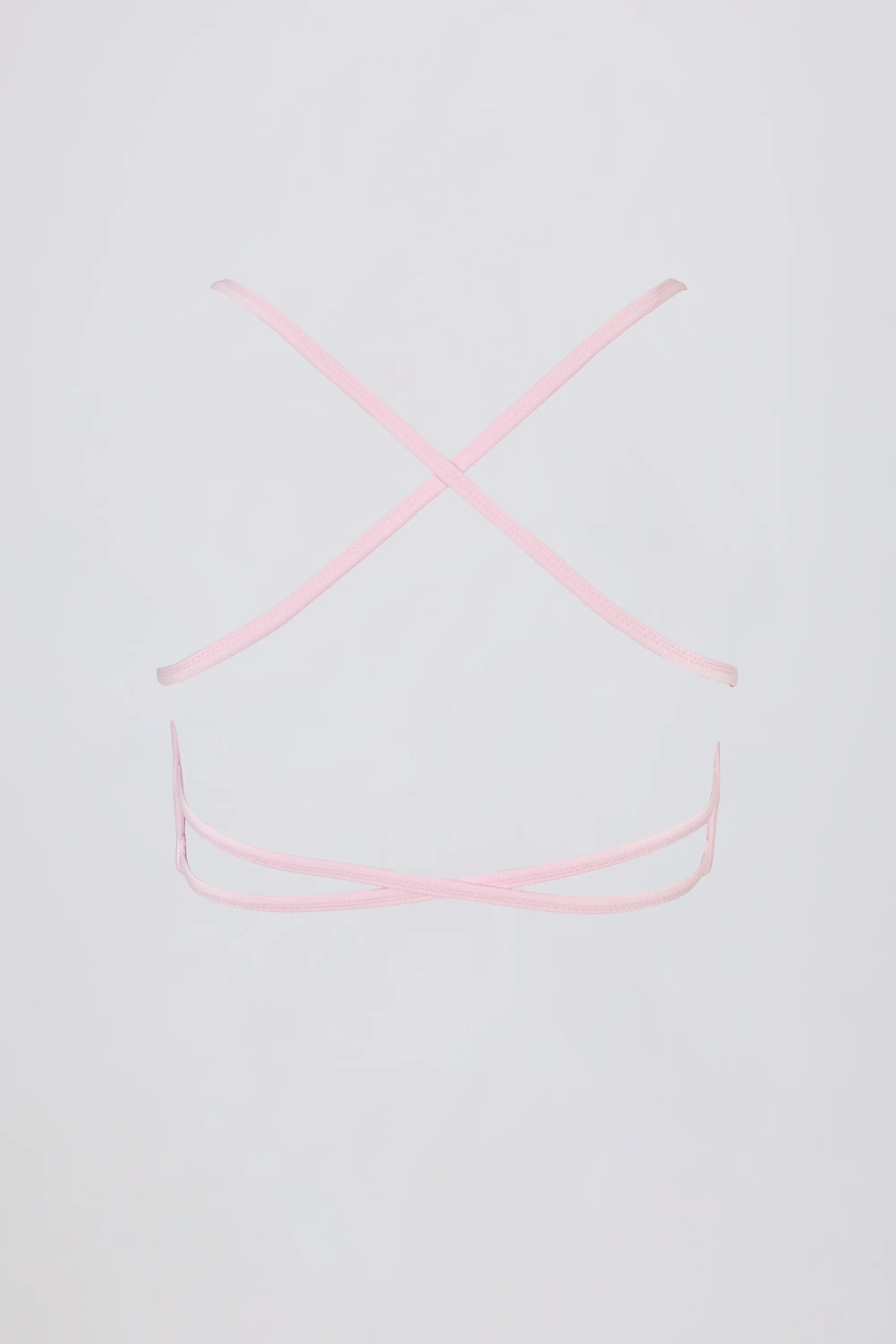 Super Sculpt Seamless Backless Sports Bra in Powder Pink
