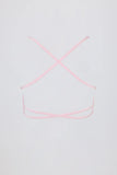 Super Sculpt Seamless Backless Sports Bra in Powder Pink