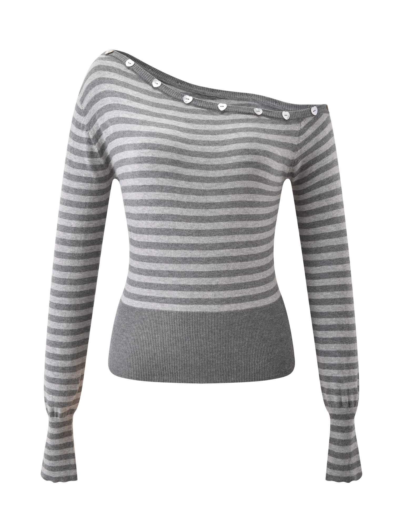 TYLA JUMPER GREY STRIPE