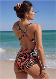 Barbados One Piece Foiled Painterly Floral