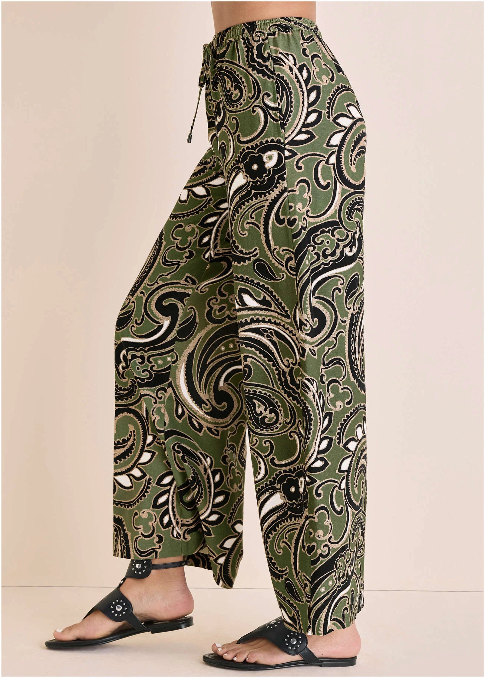 Linen Wide Leg Pant Large Splendid Paisley
