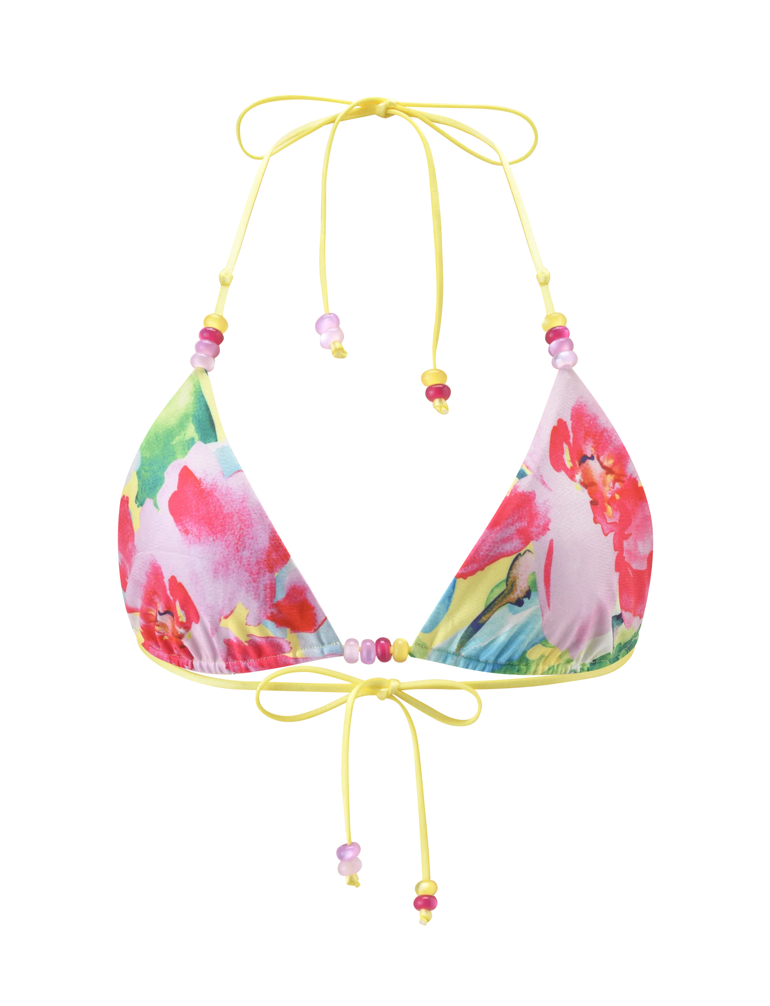 FINLEA REVERSIBLE BIKINI TOP GARDEN DAIQUIRI FLORAL