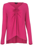Ruched Tie Front Top Vivacious