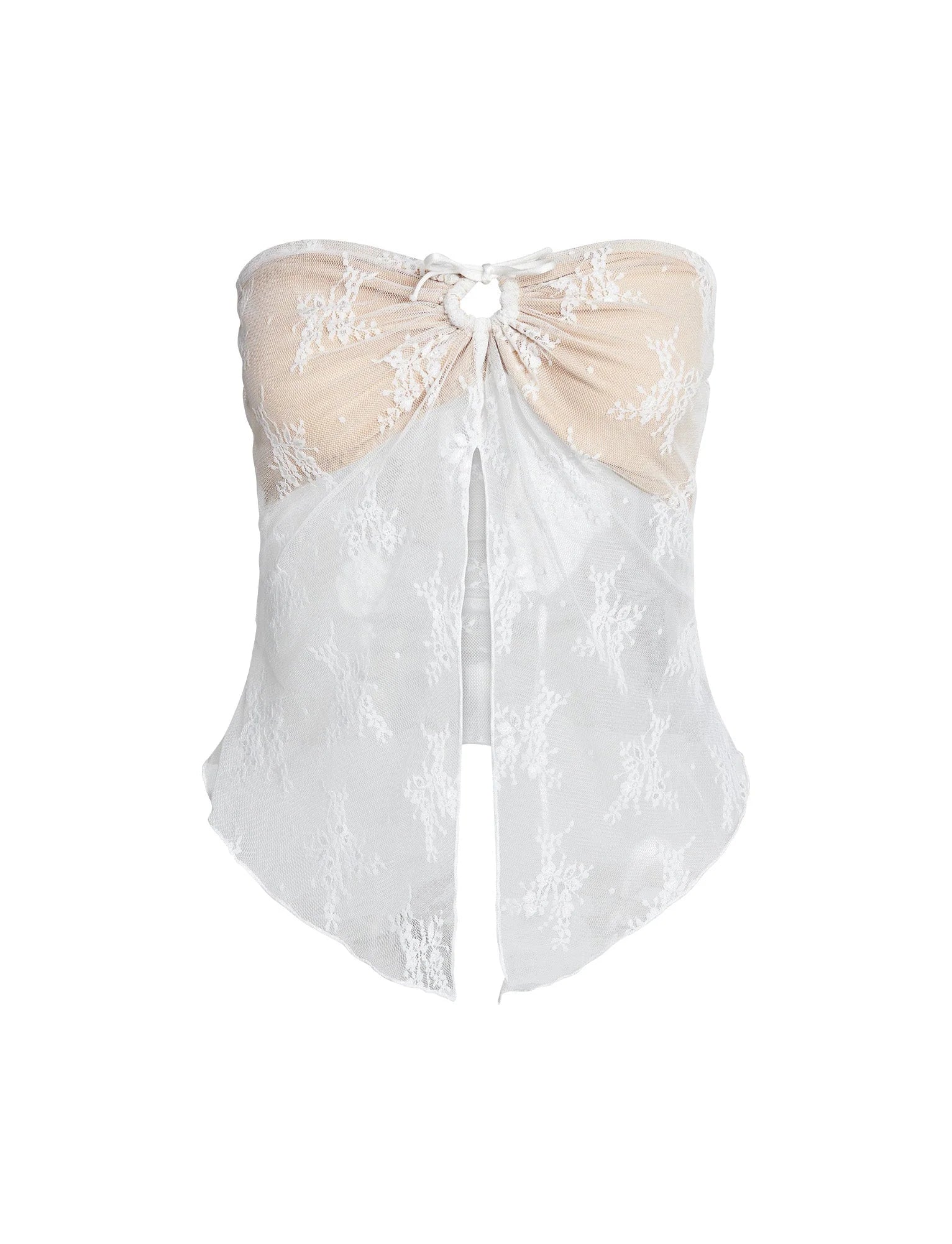 KAROLINA TOP WHITE WHITE LACE